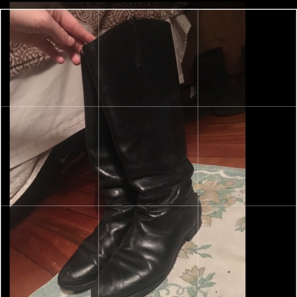 Frye black leather boots size 8.5